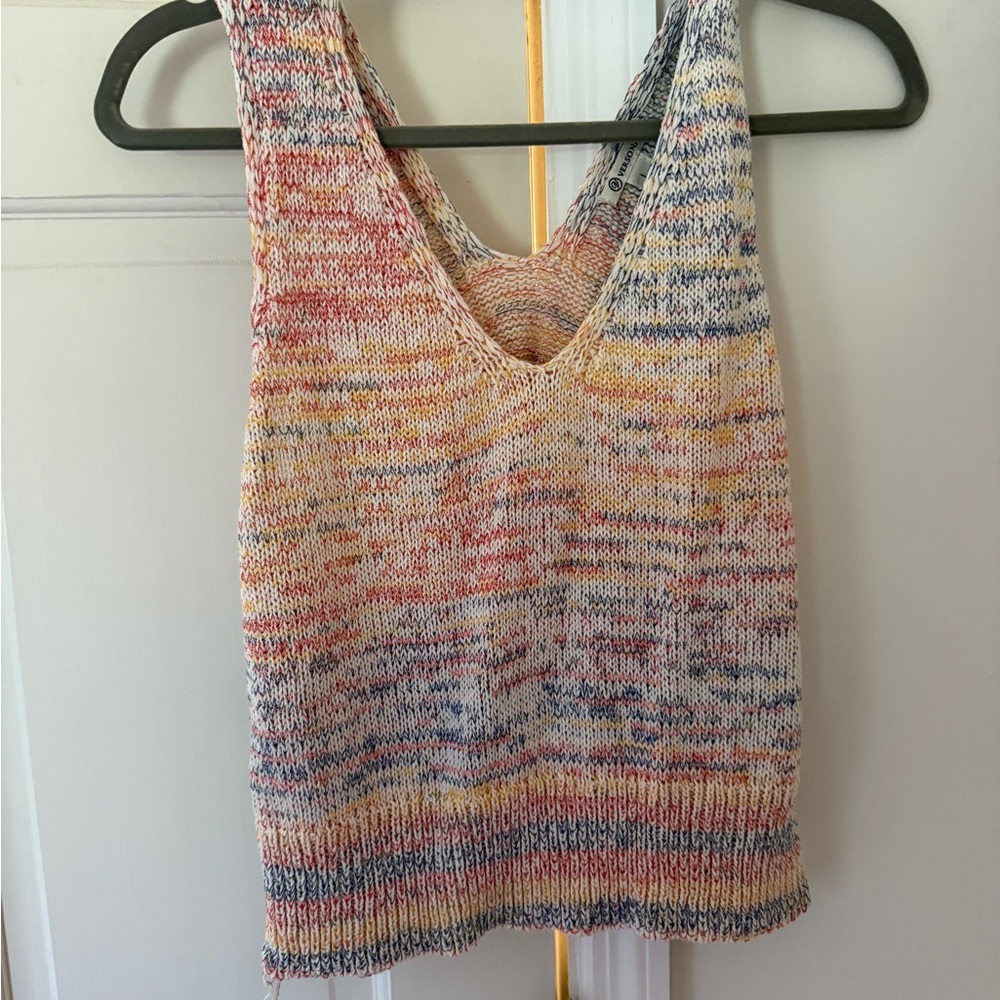 Multicolor Knit Women's Tank Top